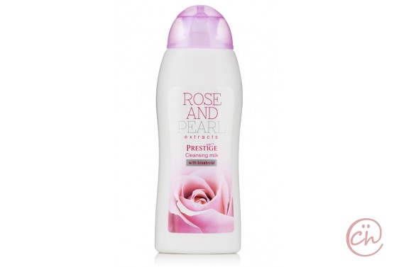 Почистващо тоалетно мляко за лице с българска роза Rose & Pearl - Rosa Impex
